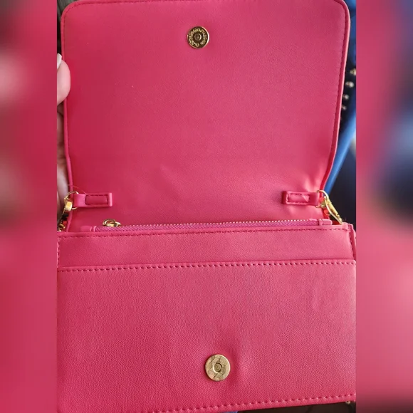 VALENTINO Orlandi Hot Pink Crossbody NWT - Picture 6 of 12
